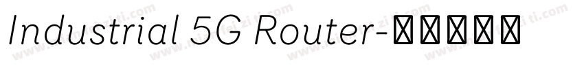 Industrial 5G Router字体转换